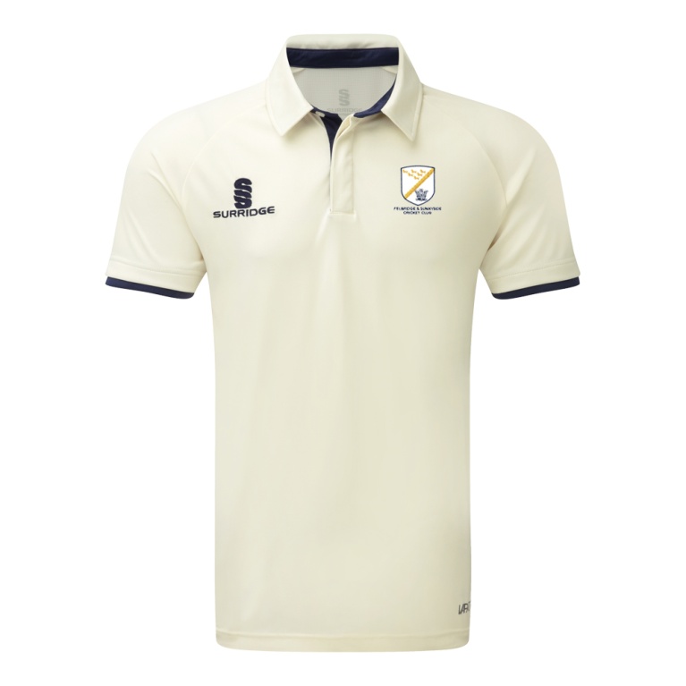 Ergo Cricket Shirt - Short Sleeve : Navy Trim